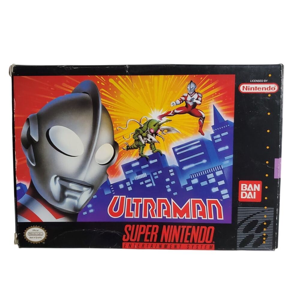 SNES - Ultraman Game - Includes Box and Manual